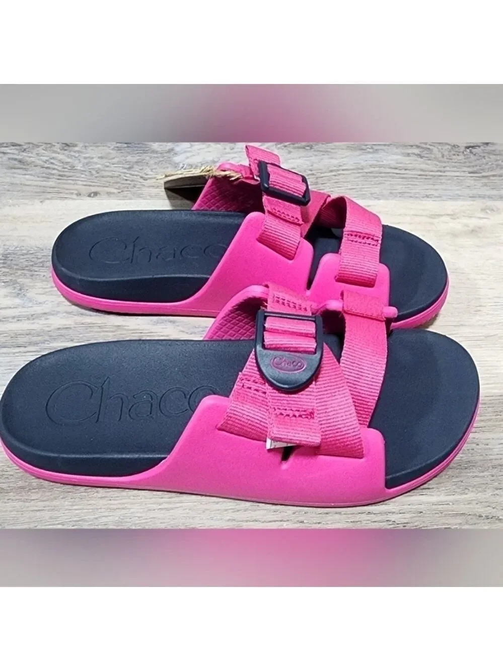Chaco Kid's Chillos Slides - Magenta Size 2 - New In Box